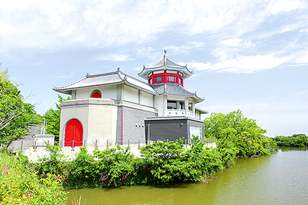 松帆銅鐸と南あわじ市滝川記念美術館玉青館（ぎょくせいかん）