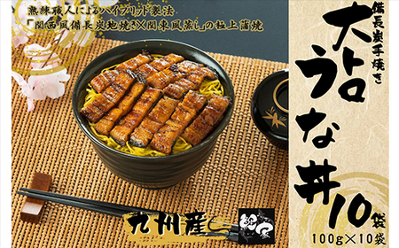 大人気！鯉家の極上蒲焼「簡単！大トロきざみうな丼(10袋・1,000g［100g×10袋］)」【国産・手焼き備長炭】 1705-2