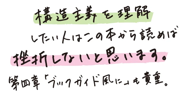 レヴィ゠ストロースの発想と方法の背景に見えてくるソシュール言語学やモースの贈与論、そして数学にたどれる〈構造〉のルーツ。現代思想の原点に歯切れよく迫る、「本当によくわかる」入門書。