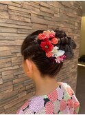 お祭りヘアアレンジ