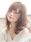 ★ウェットヘアオリーブベージュレイヤーカットデザインカラー