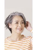 50代・60代のグレイヘアの方に☆似合わせウェーブボブ