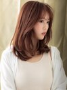 ベージュピンク韓国風小顔ゆるふわヘアa10越谷20代30代40代#10