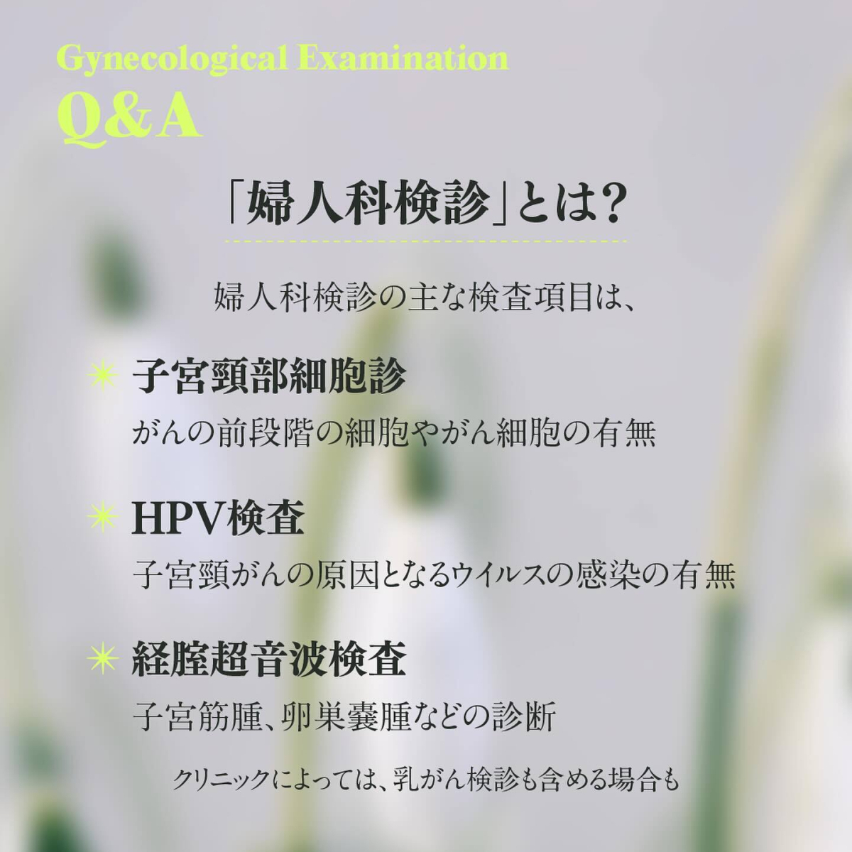 👉全文はyoiサイト内にて【婦人科検診】で検索

🗣アラサー