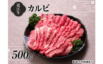 【A4等級以上の牝牛のみ使用！！】近江牛カルビ焼肉500g