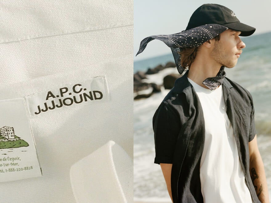 「A.P.C.」と「ジョウンド」のコラボが再び。夏のバカンスの“衝動買い”をテーマにした全９型に心惹かれる！