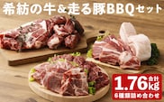 希紡の牛&走る豚BBQセット 6種詰め合わせ 食べ比べセット 合計1.76kg