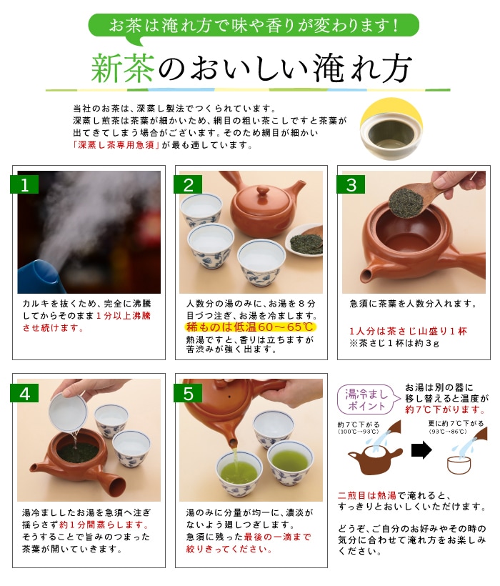 新茶の淹れ方