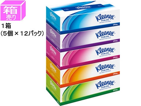 クレシア　クリネックスティッシュ　１８０組　５個×１２パック　４０４４２