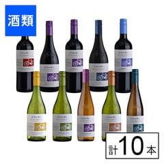 【F】(送料込)1本899円 コスパ抜群で人気の旨安チリワイン「コノスル」の葡萄品種飲み比べ赤白10本セット《沖縄・離島配送不可》