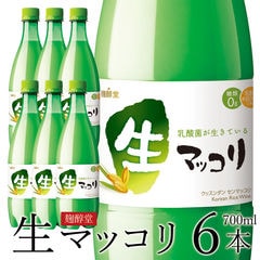 麹醇堂 生マッコリ700ml×6本（クッスンダン センマッコリ） クール冷蔵便