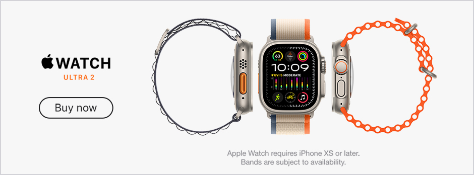 Apple Watch Ultra 2 Buy now Apple Watch requires iPhone XS or later. Bands are subject to availability.