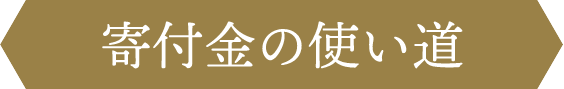 寄附金の使い道