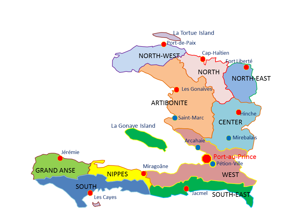 Political Map of Haiti