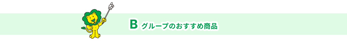 Bグループおすすめ商品