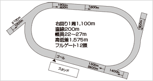 高知競馬場：レースコース