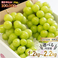 【ふるさと納税】 シャインマスカット 約1.2kg(2-3房)/約2.2k...