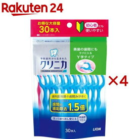 クリニカ アドバンテージ デンタルフロス Y字タイプ(30本入*4袋セット)【w6i】【クリニカ】