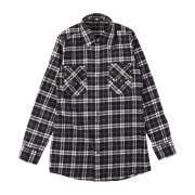 【ANTIMINSS】 CHECK SHIRT (black)