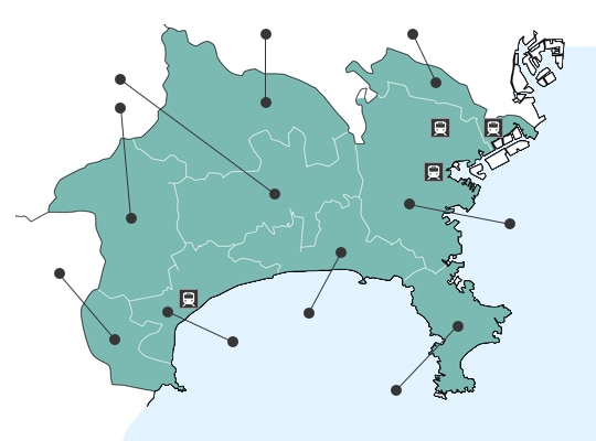 横浜駅周辺の地図