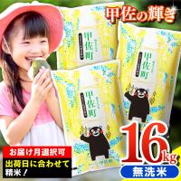 ふるさと納税 甲佐町 ★令和6年産新米★無洗米16kg(5kg×2袋、6kg×1袋)【配送指定可】【ZI】