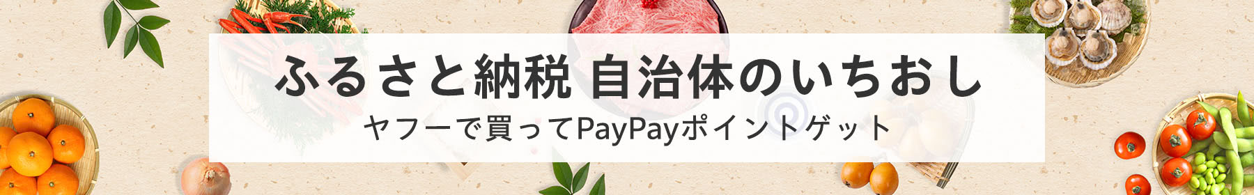 ふるさと納税　自治体のいちおし　ヤフーで買ってPayPayポイントゲット