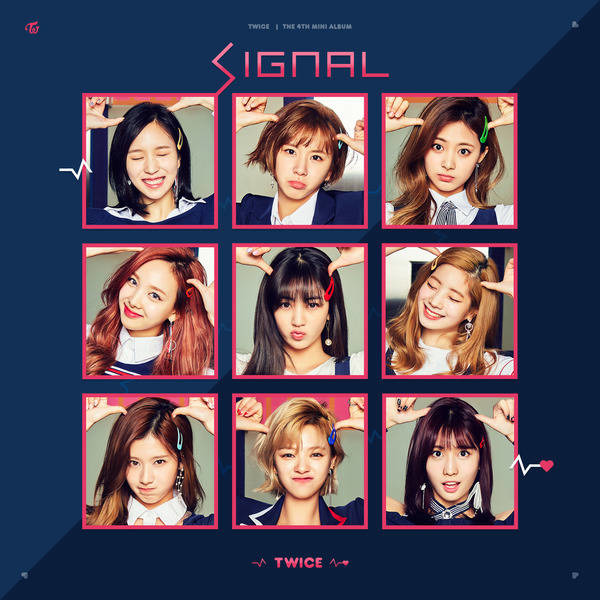 23일 그룹 트와이스가 신곡 시그널(SIGNAL)로 클릭스타워즈 가수랭킹 15위를 차지했다. 시그널은 가수 박진영이 처음으로 만든 트와이스의 타이틀곡으로 알려져 눈길을 끌었다. /앨범 재킷