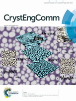 (Journal cover, CrystEngComm) Volume 16 Issue 21 (2014)