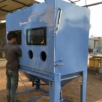 etching abrasive blasting machine