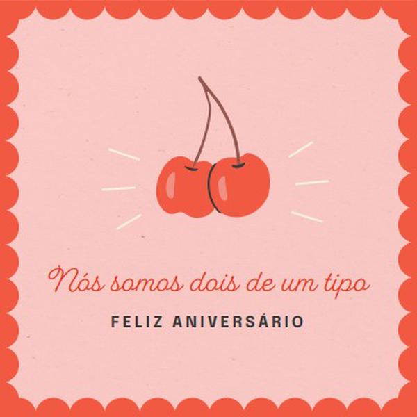 Nós somos dois de um tipo red illustration,retro,playful