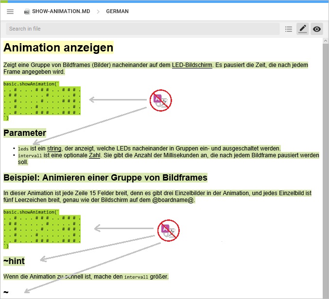 Translation example for reference page