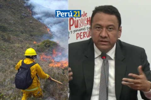 Ministro Manero habla sobre incendios forestales