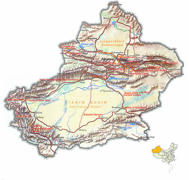 Map Xinjiang