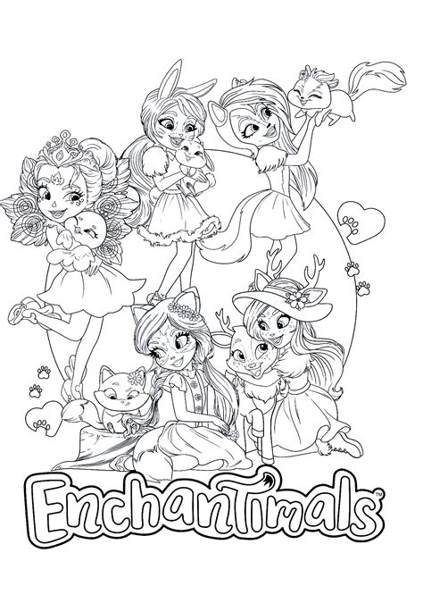 Enchantimals new coloring pages - YouLoveIt.com