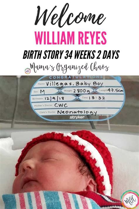 The Birth Story of William Reyes - Mama's Organized Chaos