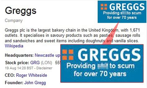 Greggs embarrassed by rude logo that appears on Google search page ...