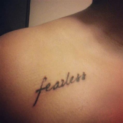 Fearless tattoo