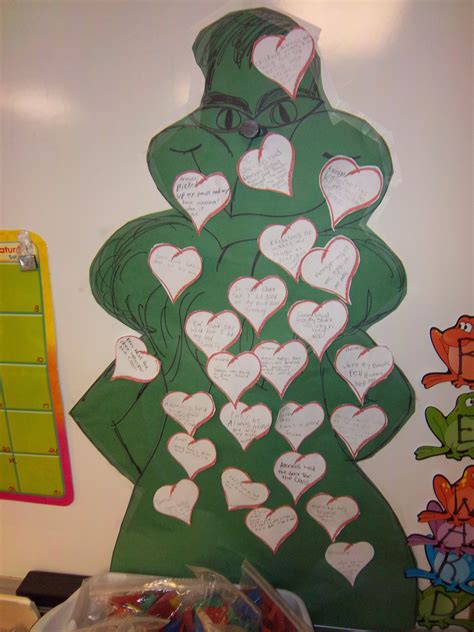 Grinch Hearts - Maybe use for acts of kindness to warm his heart and ...