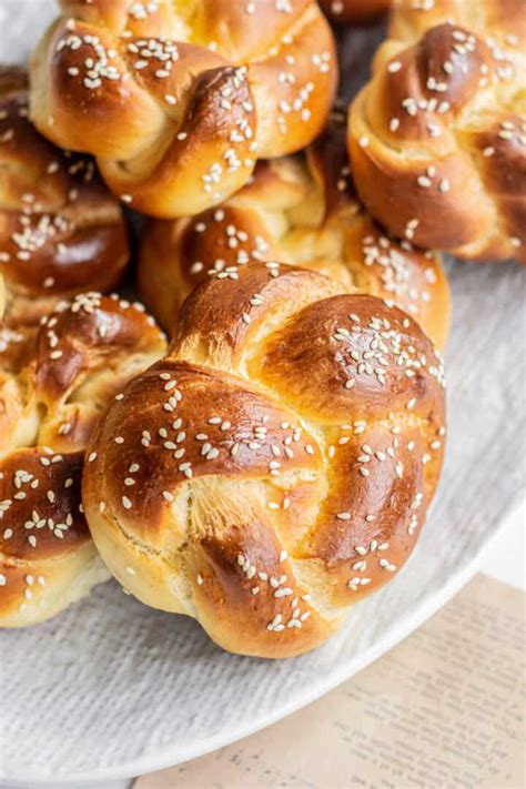 The Best Fluffy Challah Rolls - Baking With Butter