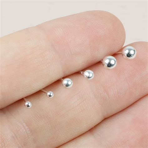 Sterling Silver Ball Stud Earrings By Lisa Angel | notonthehighstreet.com