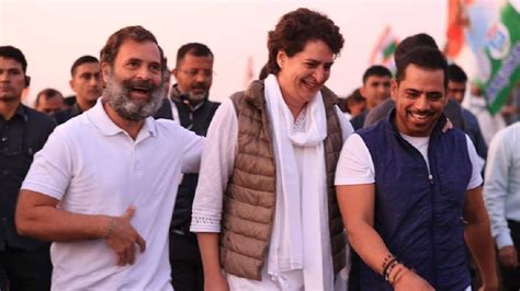 Bharat Jodo Yatra | Rajasthan: Priyanka Gandhi, husband Robert Vadra ...