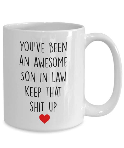 Son In Law Gifts Funny Gift For Son In Law Son In Law Mug | Etsy