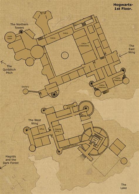 Blueprints Of Hogwarts Castle - House Decor Concept Ideas