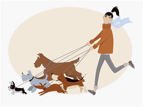 Dog Walker - Dog Walker Clip Art , Free Transparent Clipart - ClipartKey