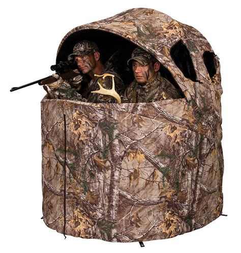 Deluxe 2 Person Tent Chair Hunting Blind Turkey Duck Deer Blinds Stands ...