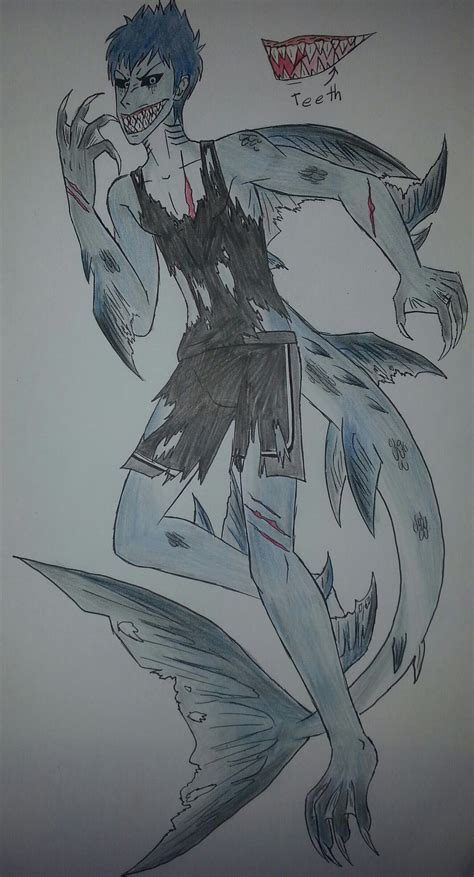 Human shark hybrid by The-Demonic-Cat-Girl on DeviantArt