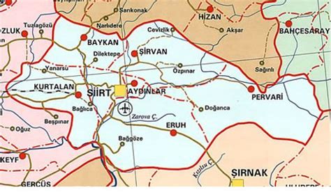 Siirt Map - Turkey