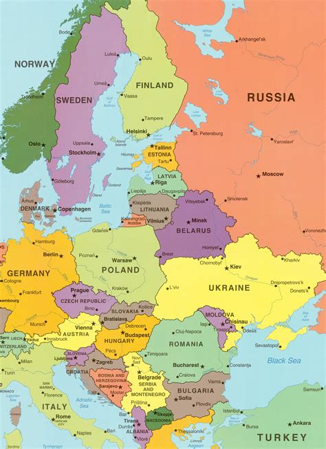 Map Of European Countries – Topographic Map of Usa with States