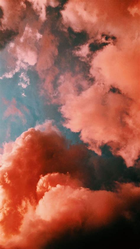 Orange Clouds Aesthetic Wallpapers - Top Free Orange Clouds Aesthetic ...