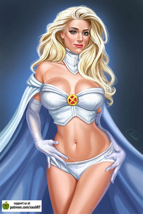 Eugene Rzhevskii - Amber Heard as Emma Frost fanart